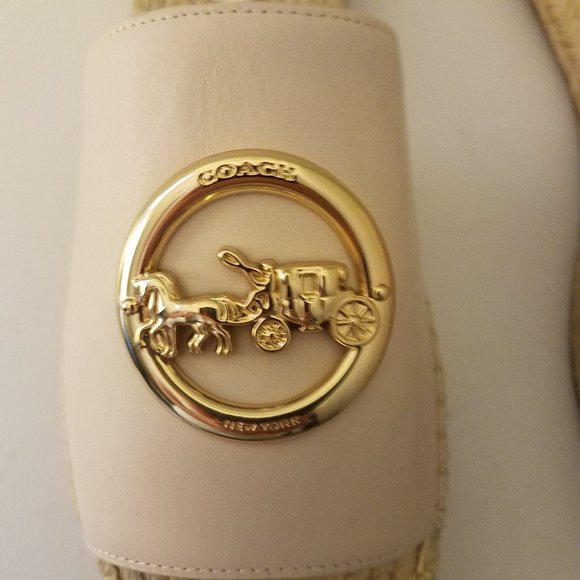$128 *NEW* COACH Chalk Espadrille - Picture 9 of 15